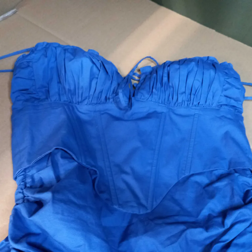 OH POLLY RUCHED CORSET MINI DRESS - SIZE 12