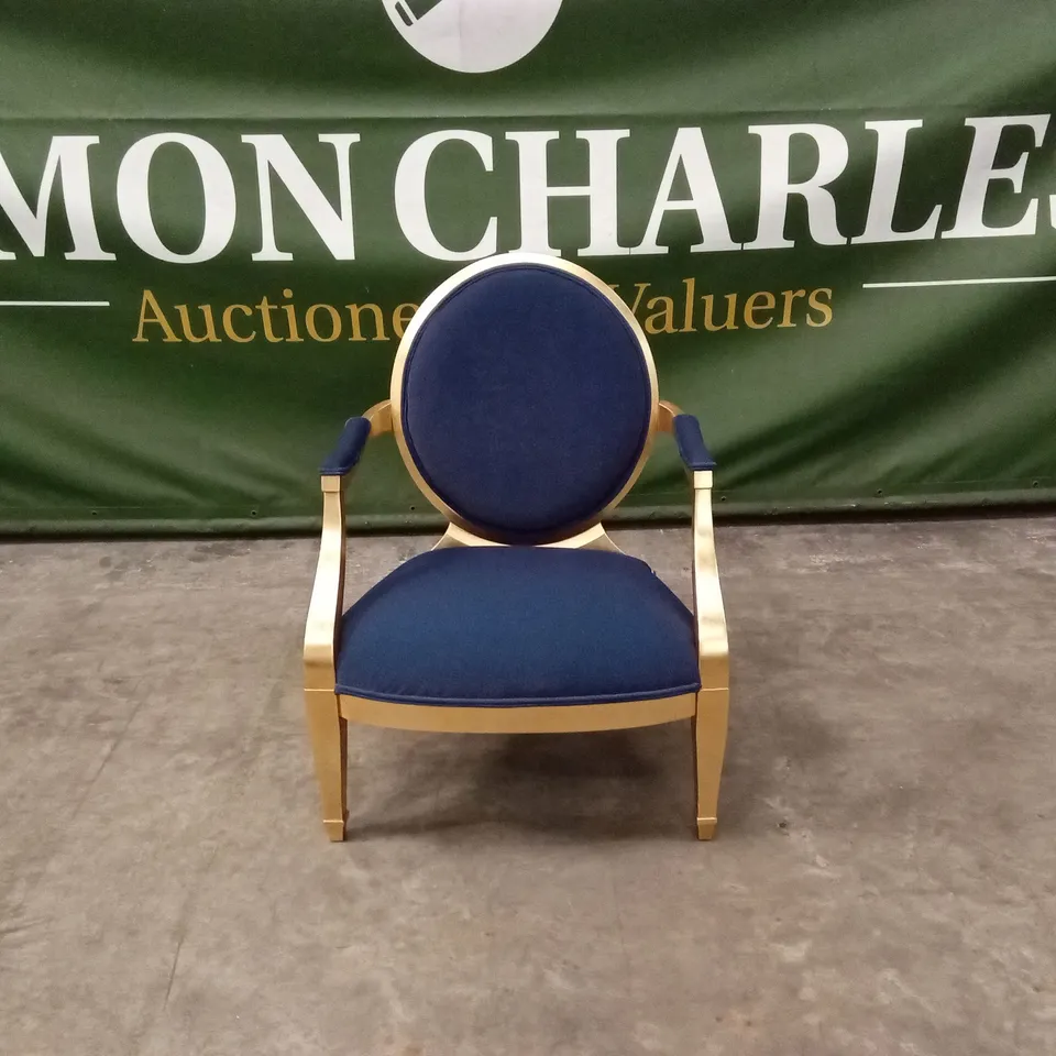 QUALITY HIGH-END DESIGNER FABRIC ACCENT CHAIR