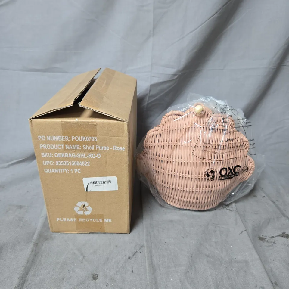 BOXED OLLI ELLA SHELL PURSE – ROSE