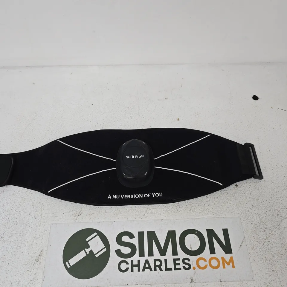 NUFIT PRO WEARABLE FITNESS BELT WITH CENTRAL DEVICE – BLACK