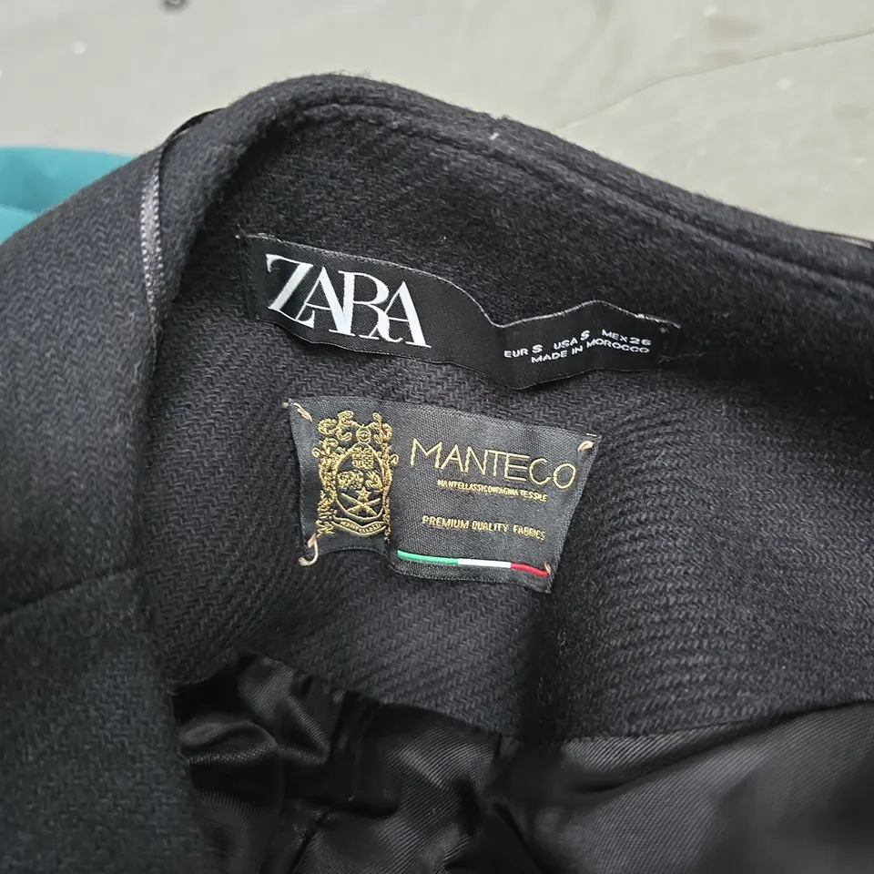 ZARA MANTECO BLACK COAT WITH TOGGLE CLOSURES – MADE IN MOROCCO (MEN'S)