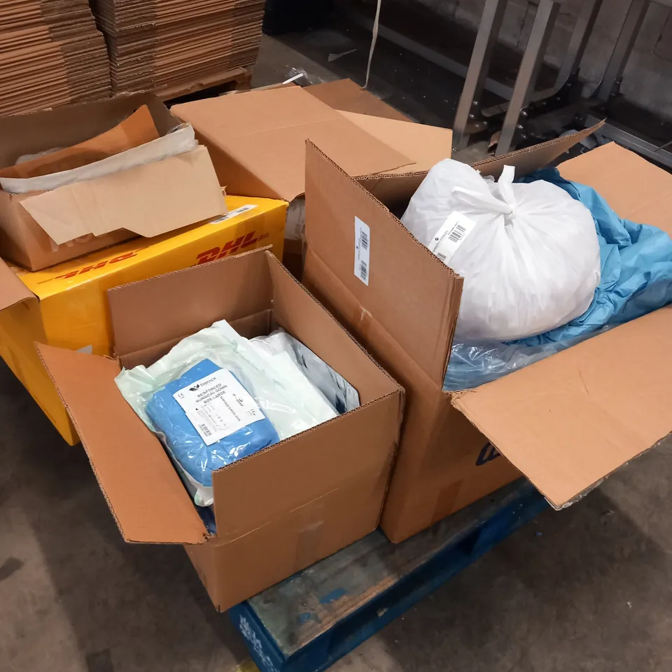 PALLET OF ASSORTED MEDICAL AND PPE SUPPLES TO INCLUDE;