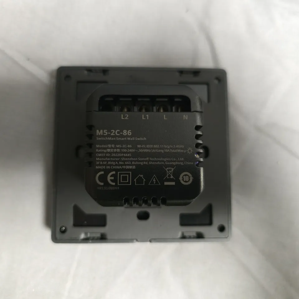 SWITCHMAN M5-2C-86 SMART WALL SWITCH – DOUBLE GANG (BOXED) BY SONOFF