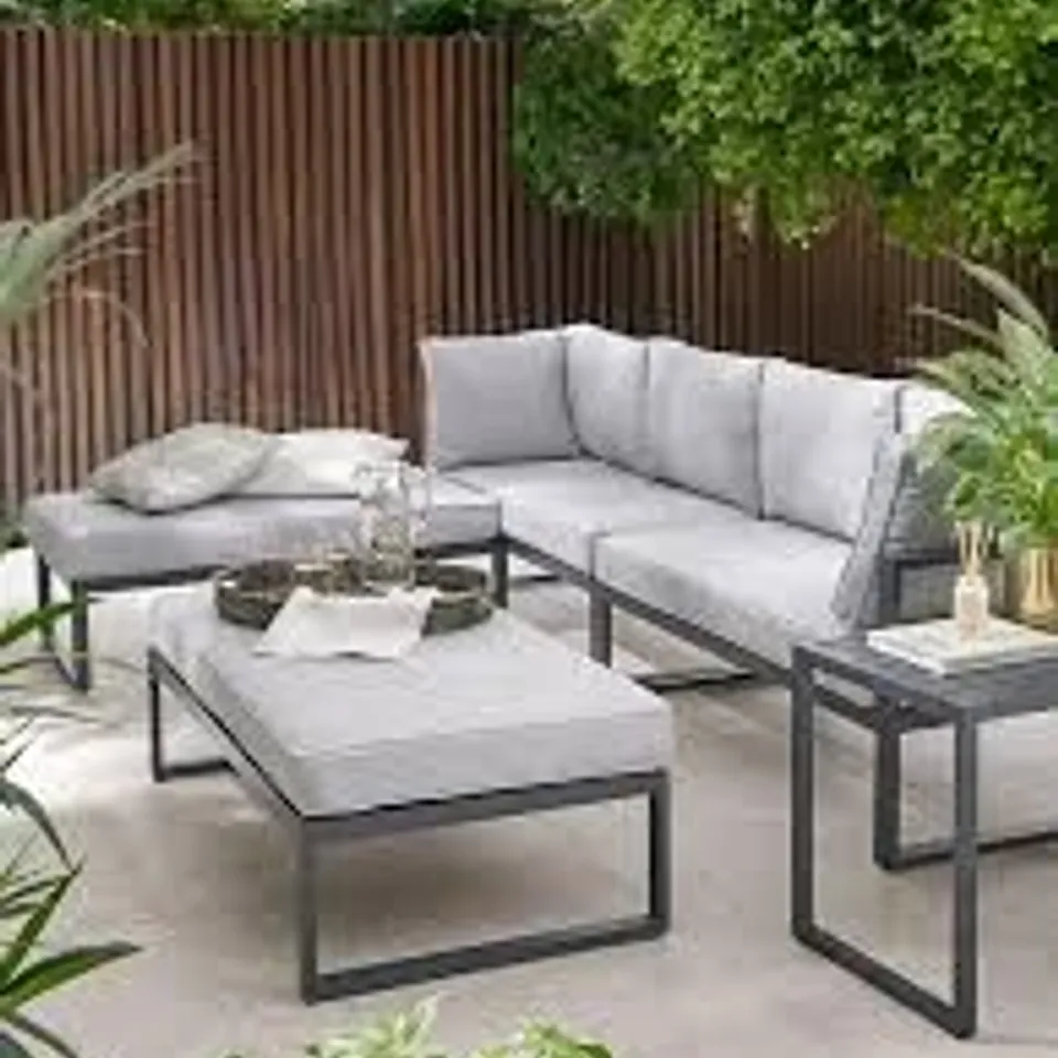 BOXED CUBA MULTI POSITION CORNER & SOFA SET (1 BOX) RRP £799.99