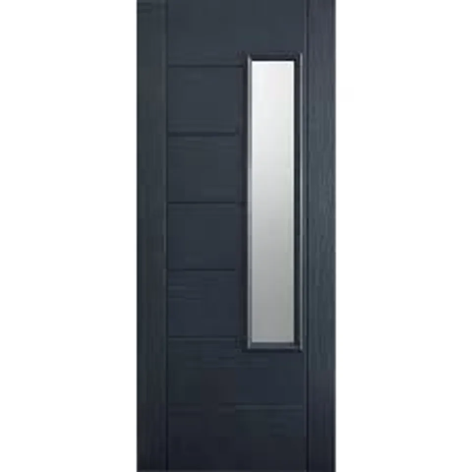 NEWBURY GRP GLAZED DOOR GREY FINISH 