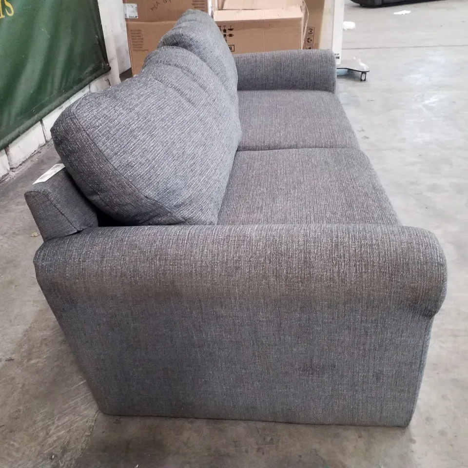 QUALITY DESIGNER BAILEY 3 SEATER SOFA - CHARCOAL FABRIC  