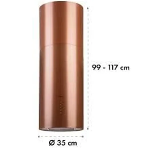 KLARSTEIN BERETTA 35CM 518.5M³/H ISLAND COOKER HOOD​ COPPER