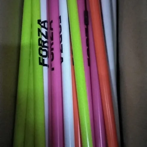 BOX OF APPROXIMATELY 20 ASSORTED FORZA PLASTIC RODS 
