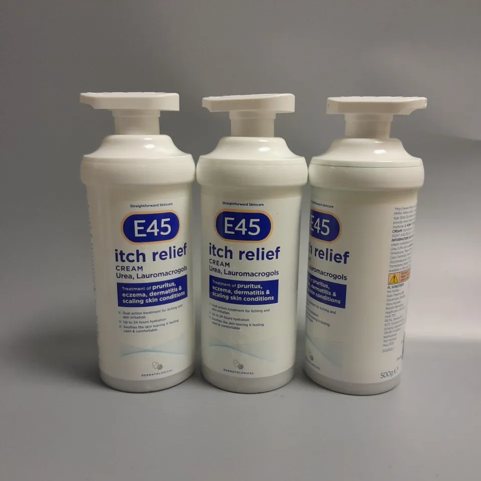 3 E45 ITCH RELIEF CREAM 500g