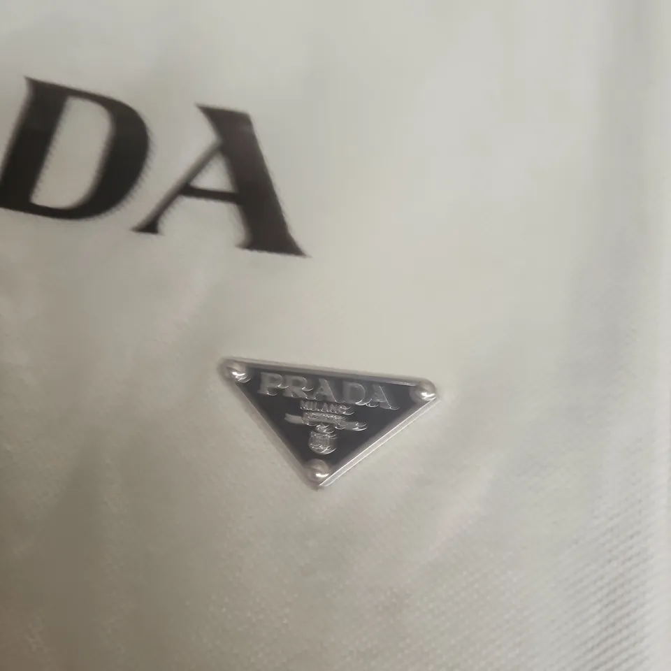 PRADA PIQUE POLO SHIRT - BEIGE, SIZE XL