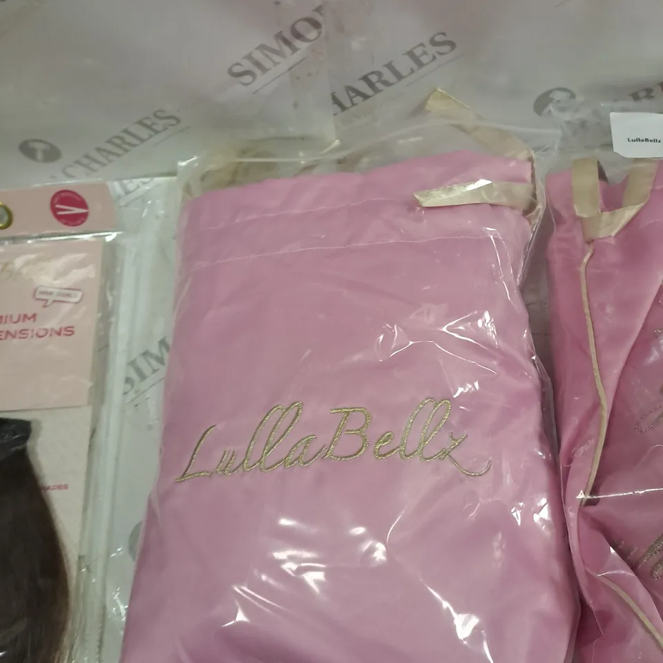 BOX OF LULLA BELLZ ASORTED HAIR EXTENSIONS