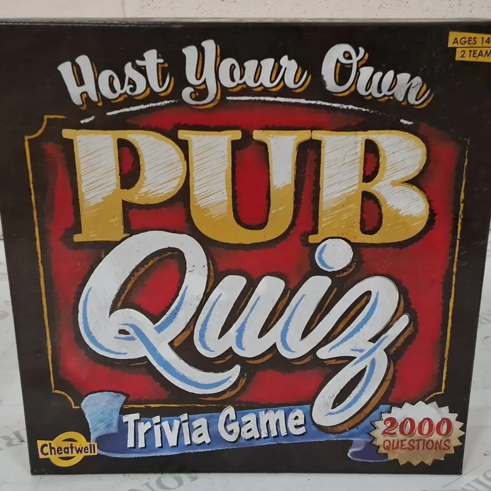 HOST YOUR OWN PUB QUIZ TRIVIA GAME