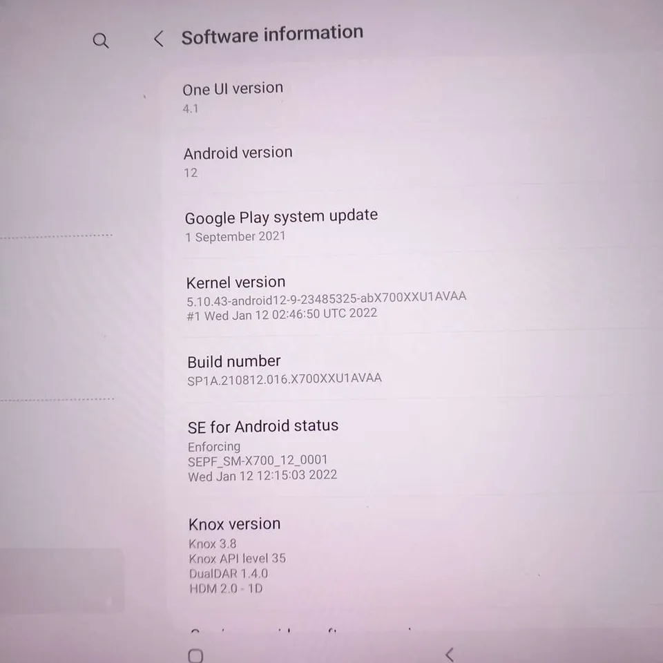 SAMSUNG GALAXY TAB S8 SM-X700 TABLET
