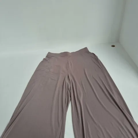 ROMAN PETITE WIDE-LEG TROUSERS – TAUPE, UK SIZE 12