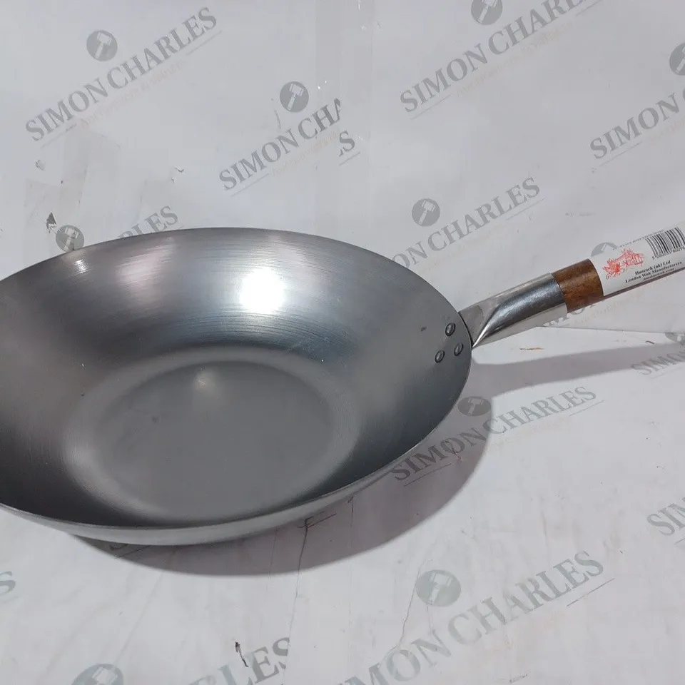 CARBON STEEL FBW14 14" FLAT BOTTOM WOK