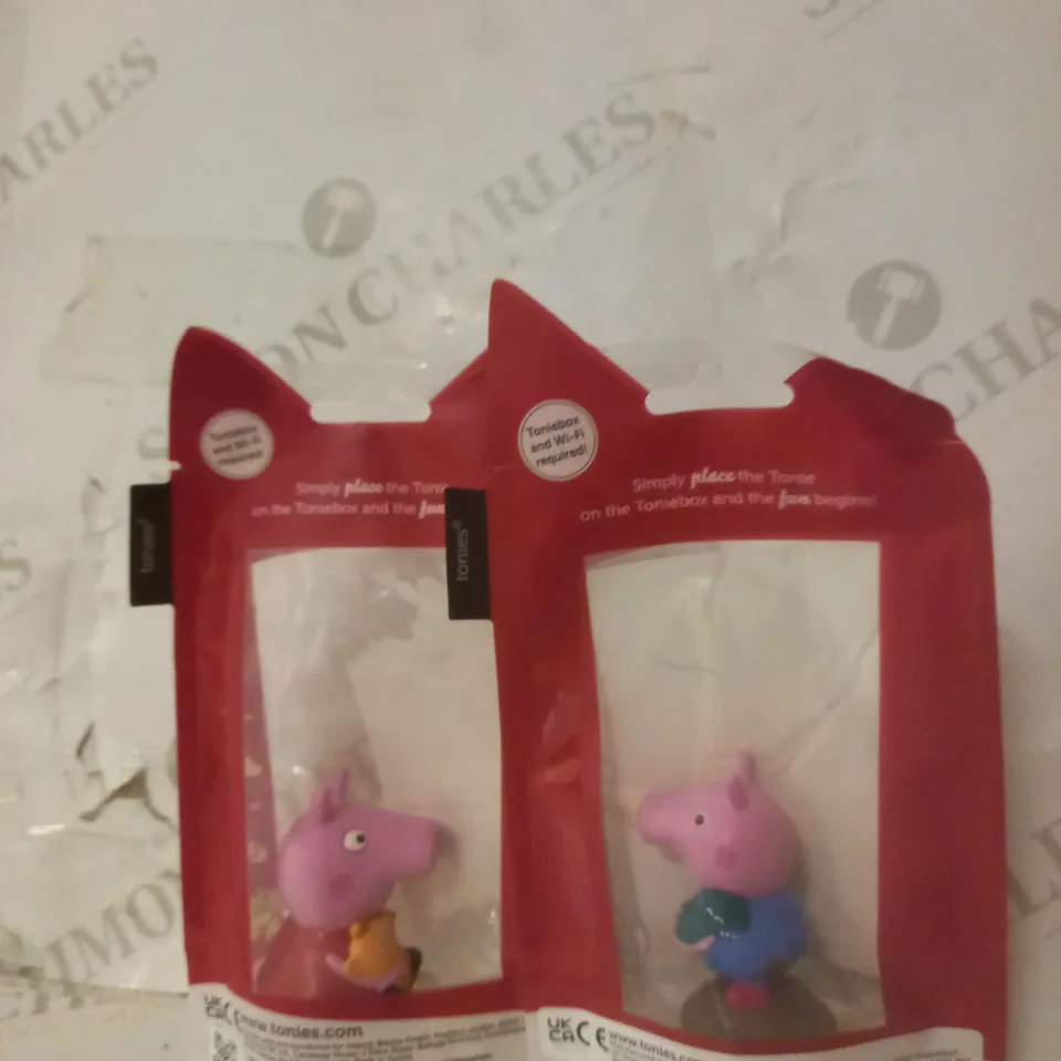 TONNIE PEPPA PIG 2 GEORGE AND PEPPA PIG FIGURES  RRP £26.99