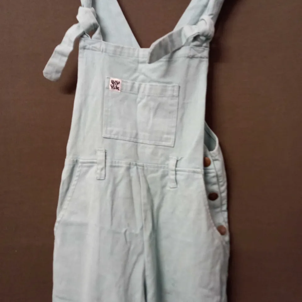 LUCY YAK DUNGAREES IN TURQUOISE - UK 8R