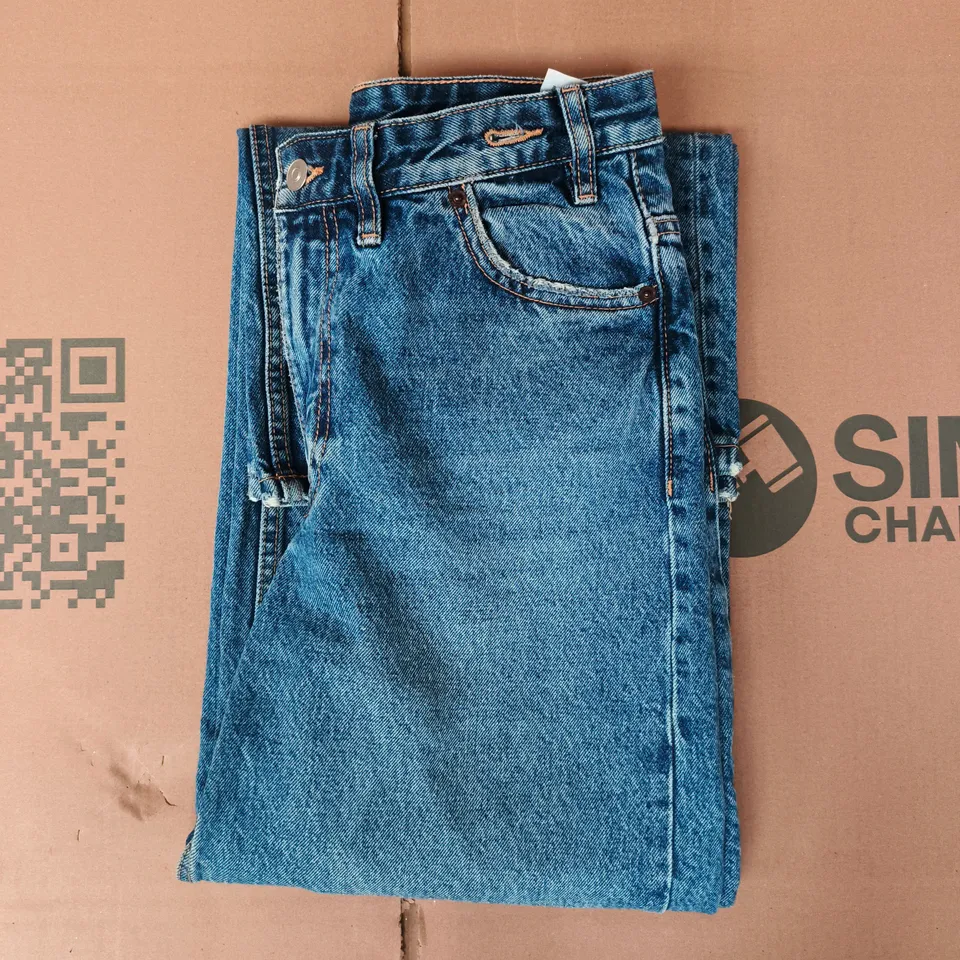 ZARA WIDE-LEG JEANS IN BLUE SIZE EU 34