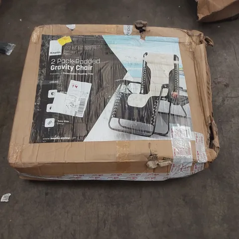 BOXED KEPLIN 2 PACK OF PADDED GRAVITY CHAIRS