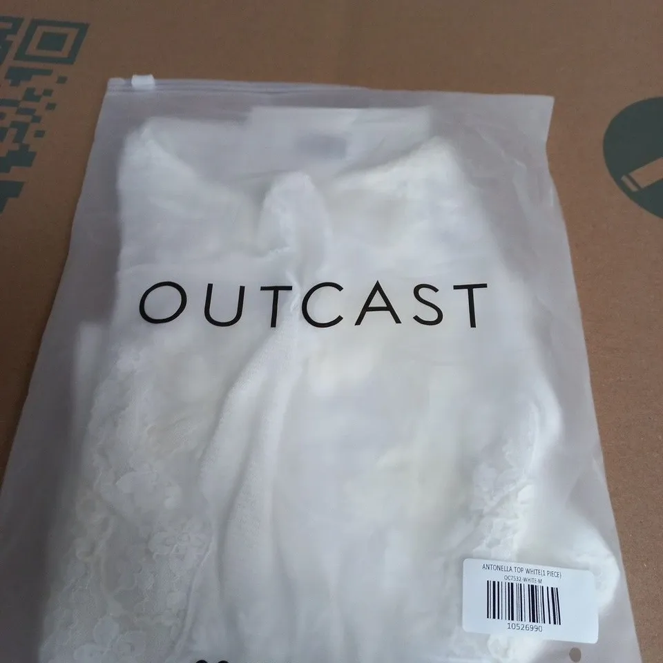 OUTCAST ANTONELLA TOP – WHITE, UK SIZE M