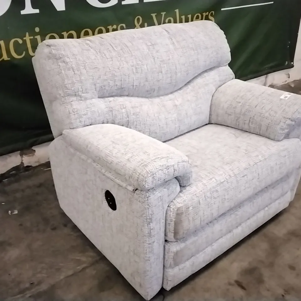 QUALITY BRITISH DESIGNED & MANUFACTURED G PLAN STRATFORD POWER RECLINER SNUGGLER CHAIR HARBOUR SLATE FABRIC