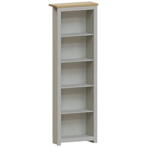 BOXED VIDA DESIGNS ARLINGTON 5 TIER BOOKCASE - GREY