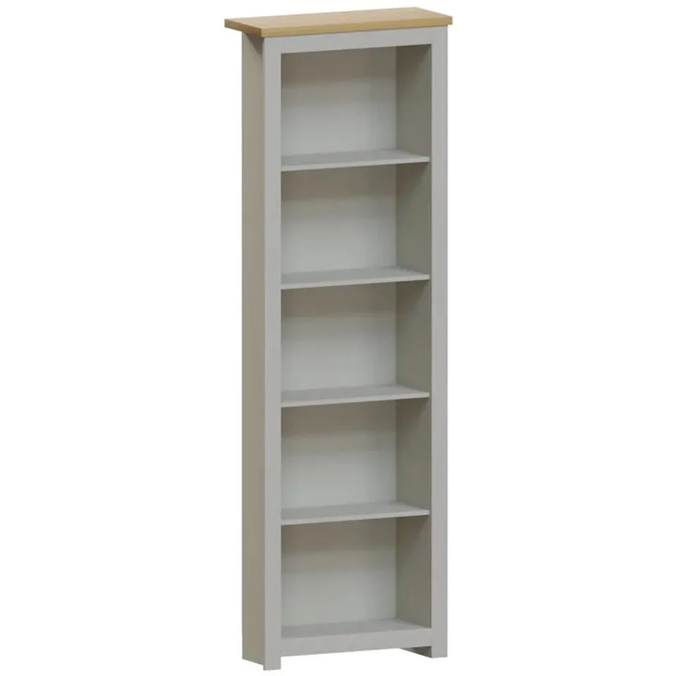 BOXED VIDA DESIGNS ARLINGTON 5 TIER BOOKCASE - GREY