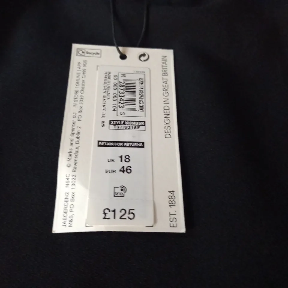 JAEGER BLACK DRESS - UK 18