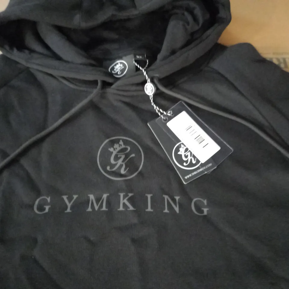 GYMKING PRO LOGO BLACK HOODIE - UK XL