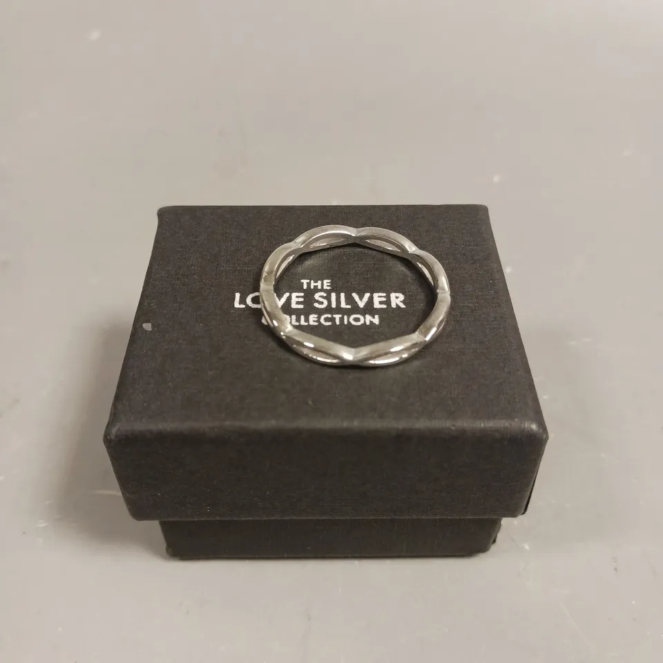 THE LONE SILVER COLLECTION INTERLOCKING RING 
