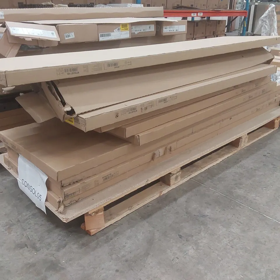 PALLET CONTAINING ASSORTED BRAND NEW VERTICAL FOLDING BED PARTS