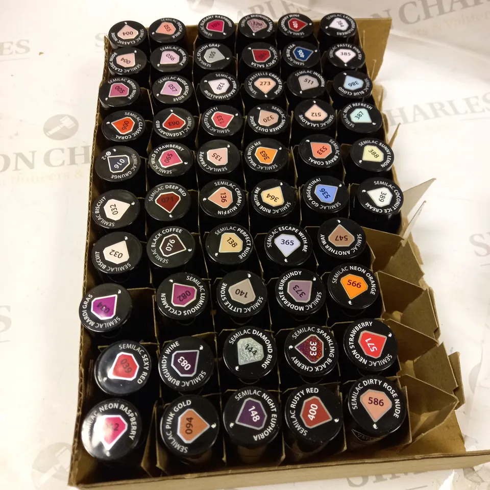 SEMILAC BUMPER UV GEL POLISH COLLECTION APPROX. 48 POLISHES 