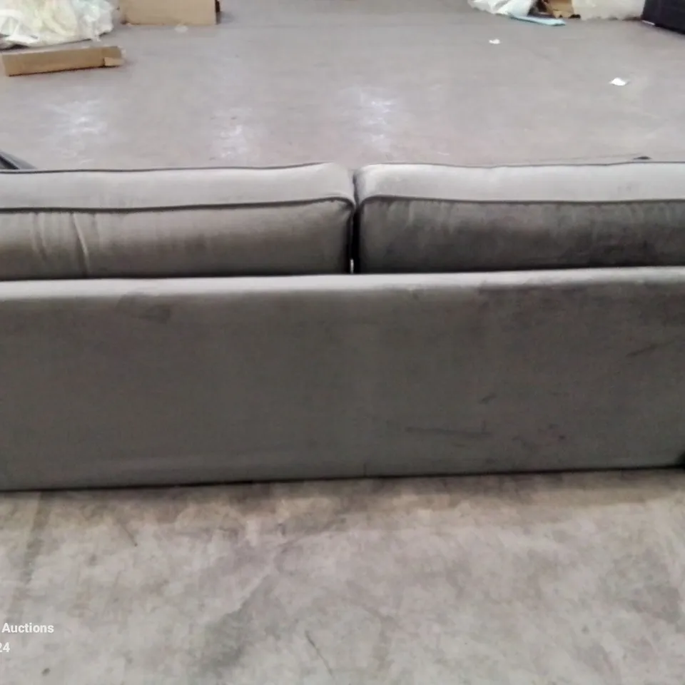 QUALITY DESIGNER VICTORIA 4 SEATER GREY SOFA