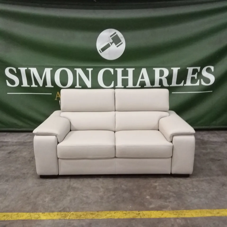 QUALITY DESIGNER ITALIAN MADE VENTO 2 SEATER LEATHER LOVESEAT SOFA