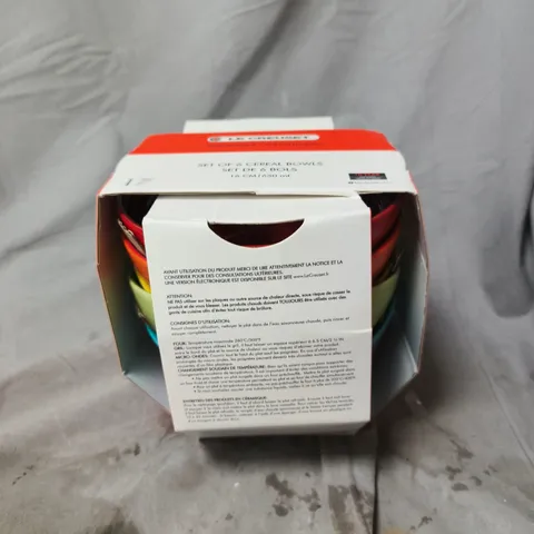 LE CREUSET STONEWARE SET OF 6 CEREAL BOWLS, 16 CM (650 ML) – BOXED