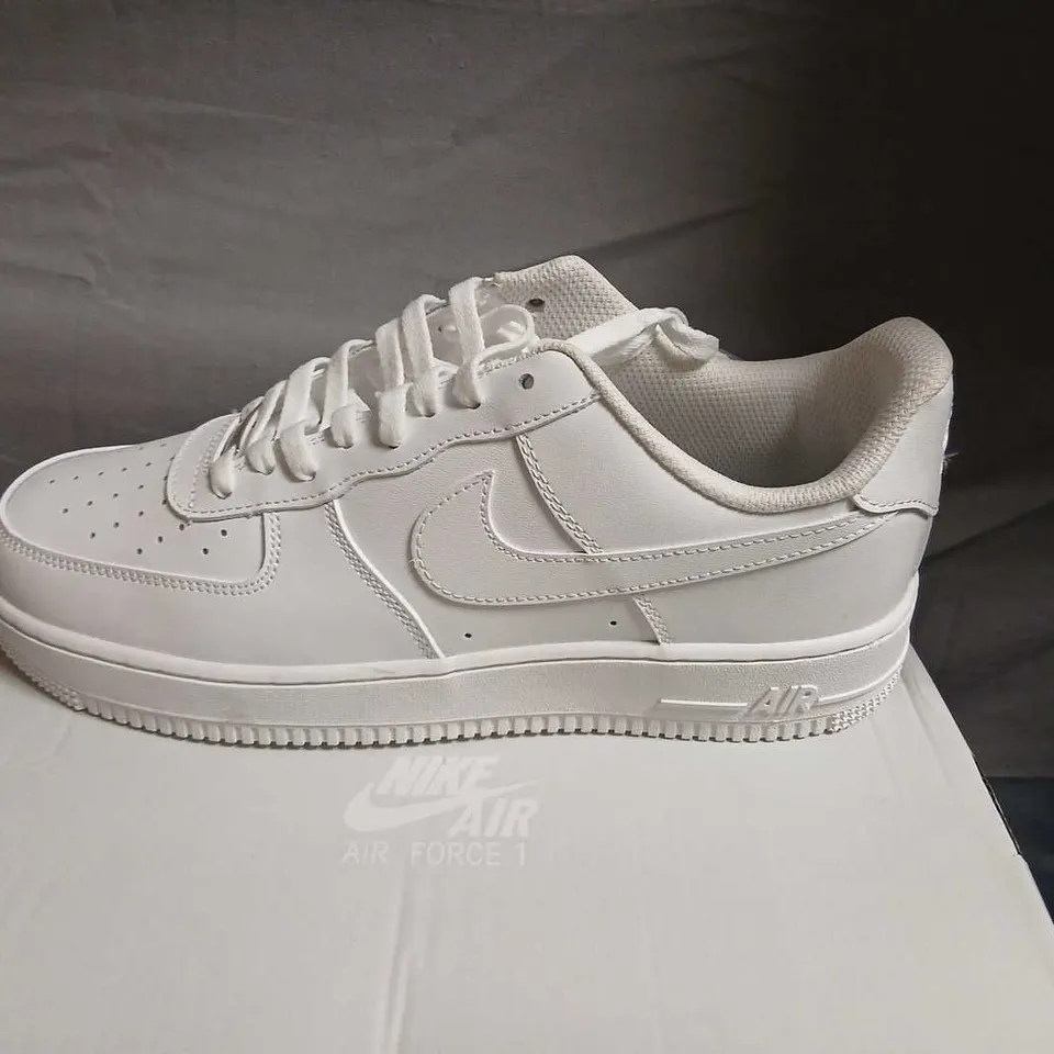  NIKE AIR FORCE 1 '07 WHITE/WHITE - UK 11 (US 12) MEN'S SNEAKERS