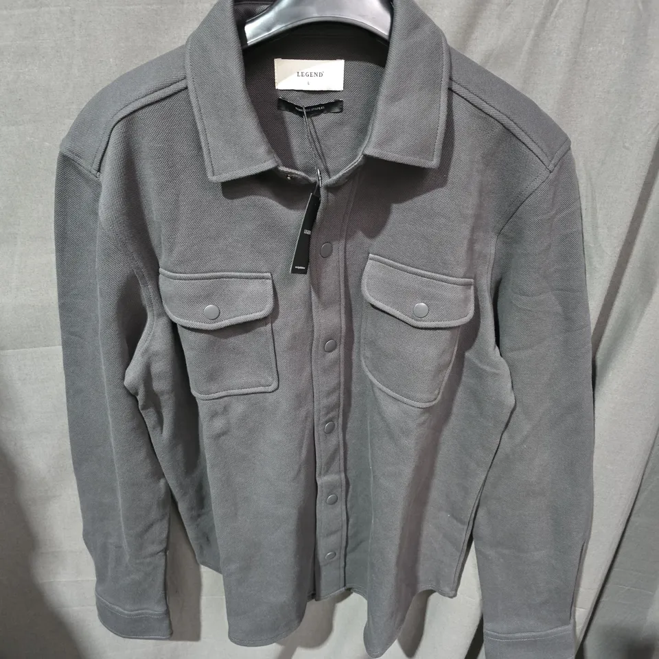LEGEND OVERSHIRT IN DARK GREY - SIZE L