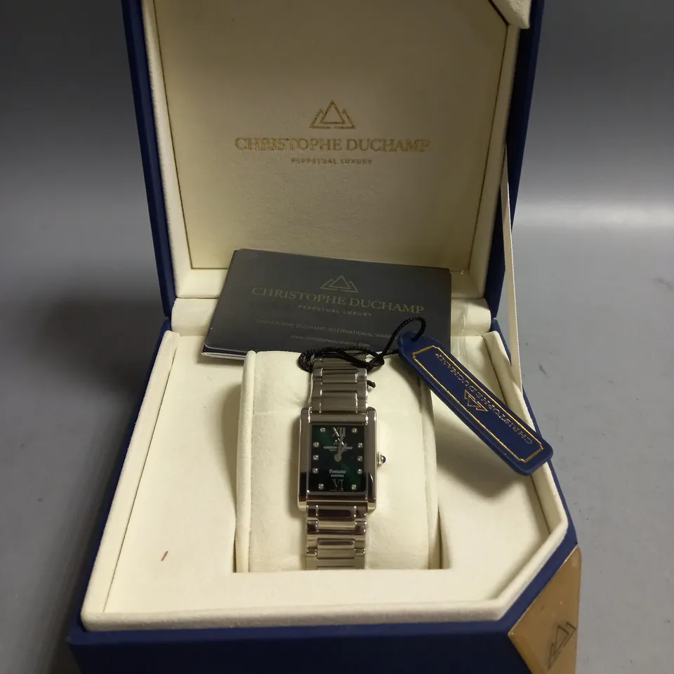 BOXED CHRISTOPHE DUCHAMP FONTAINE WATCH CD7501-06