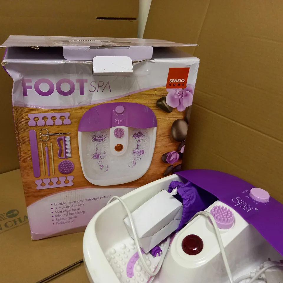 SENSIO FOOT SPA MASSAGER PEDICURE BATH