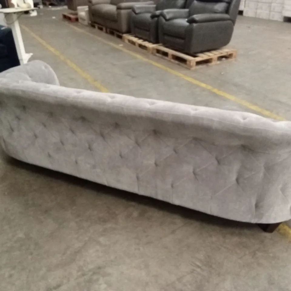 DANETTI LUXE LARGE SEATER SOFA LIGHT GREY FABRIC