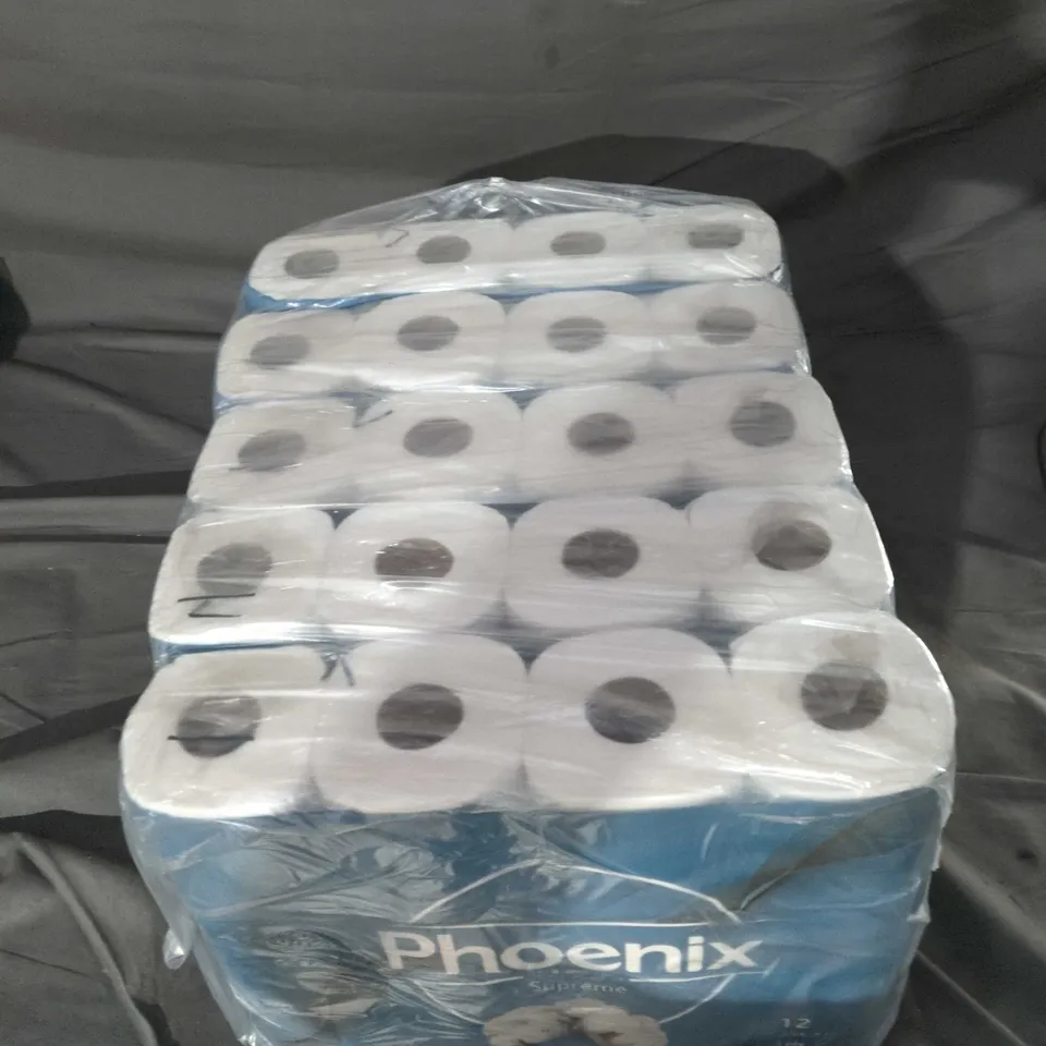 PHOENIX SUPREME TOILET PAPER – 12 ROLL PACK X5 PACKS