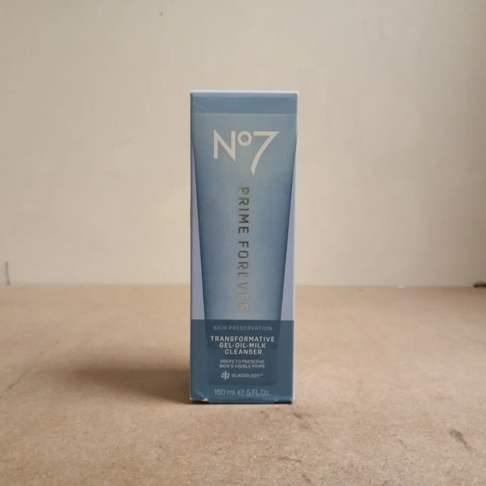 NO7 TRANSFORMATIVE GEL-OIL-MILK CLEANSER (150ML)