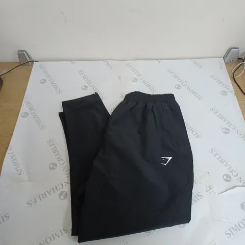 GYMSHARK MAXIMISE TRACK PANTS BLACK - MEDIUM