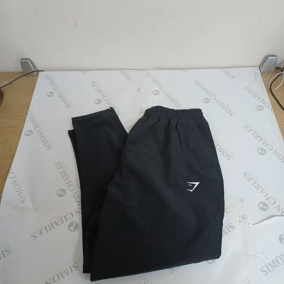 GYMSHARK MAXIMISE TRACK PANTS BLACK - MEDIUM