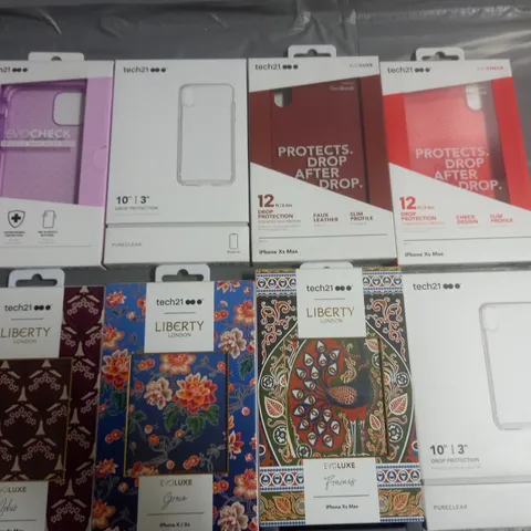 LARGE QUANTITY OF ASSORTED BRAND NEW TECH 21 MOBILE PHONE CASES 