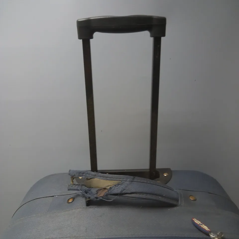 LARGE NAVY UNION JACK SUITCASE 78X40X28