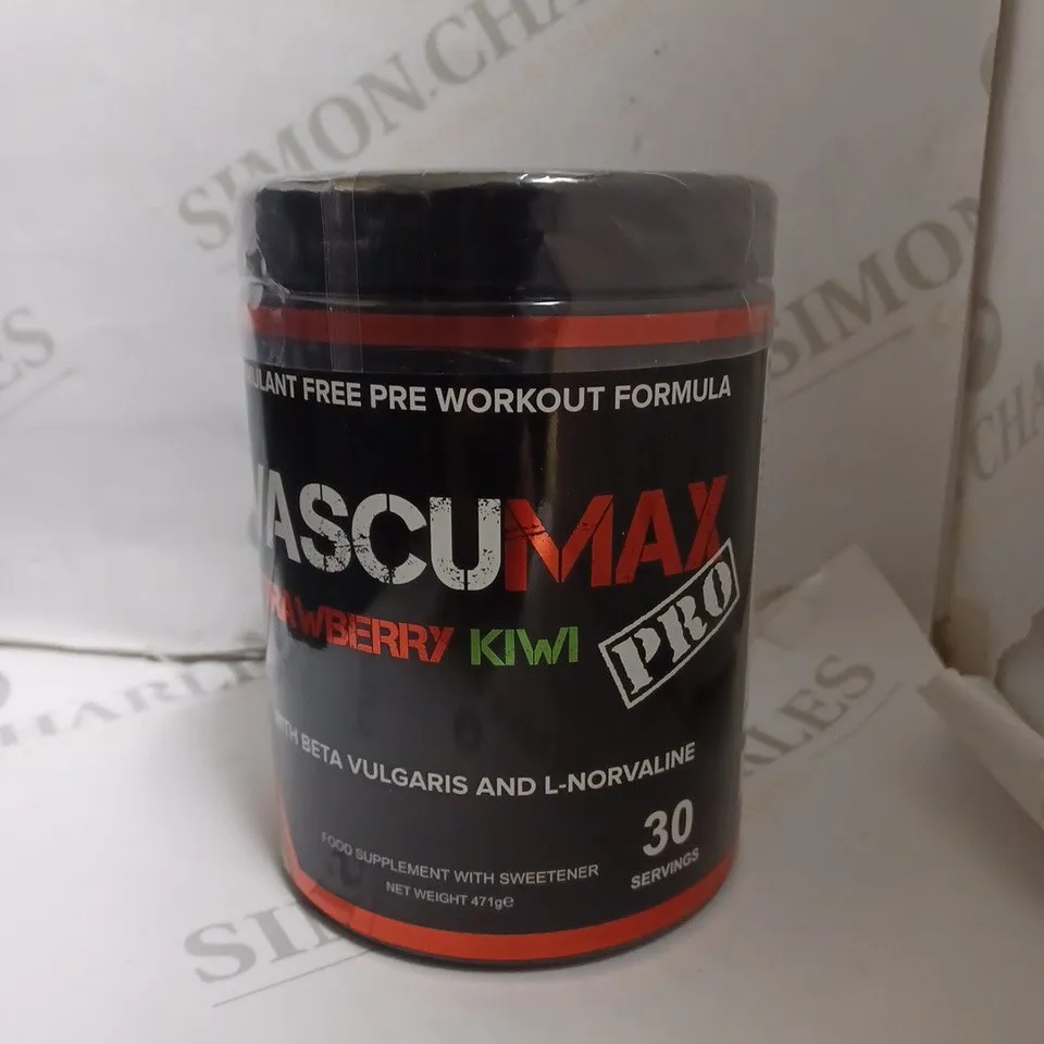SEALED VASCUMAX PROPER WORKOUT FORMULA - STRAWBERRY KIWI - 471G