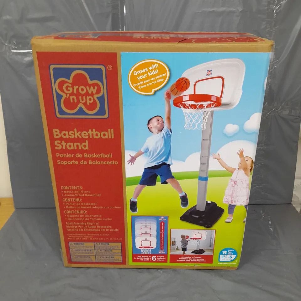BOXED GROW'N UP BASKETBALL STAND 