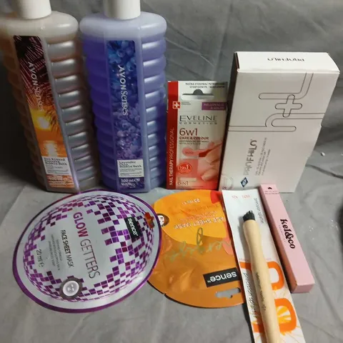 APPROXIMATELY 15 ASSORTED HEALTH & BEAUTY PRODUCTS TO INCLUDE EVELINE, FACE MASK AND LIP OIL
