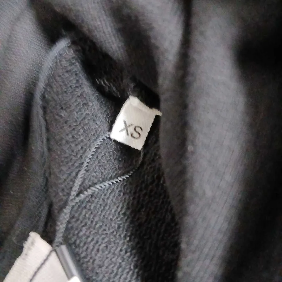 AMI ALEXANDRE MATTIUSSI BLACK HOODIE WITH PINK LOGO SIZE XS